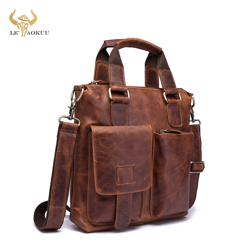 Interior Design Portfolio - ผู้ชายหนังRetroกระเป๋าถือกระเป๋าเอกสารBusiness Casual 12 