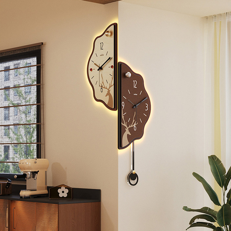 Interior Design Vintage Modern - นาฬิกาแขวนผนังดีไซน์สวยงาม สไตล์วินเทจ โมเดิร์น สร้างสรรค์ เรียบง่าย สไตล์นอร์ดิก