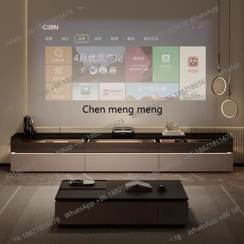 Interior Design Vintage Modern - แฟชั่นทันสมัย โต๊ะวางทีวี ภาพยนตร์ นักเล่นเกม ดีไซน์เรียบง่าย วินเทจ