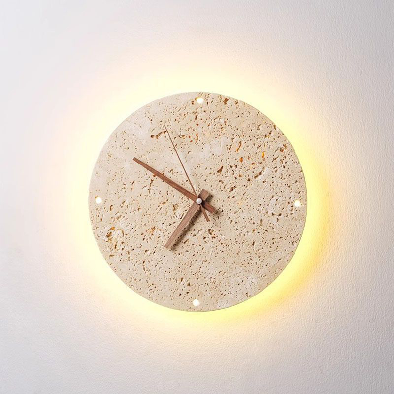 Interior Design Vintage Modern - นาฬิกาแขวนวินเทจนอร์ดิกวงกลมตกแต่งห้องนั่งเล่นนาฬิกาโมเดิร์นตกแต่งภายในบ้านนาฬิกาแขวนนาฬิกาออกแบบสร้างสรรค์