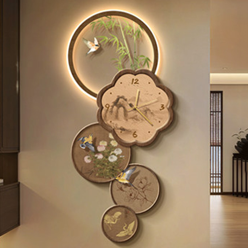 นาฬิกาแขวนผนังขนาดใหญ่สไตล์จีน - Interior Design Vintage Modern บทวิจารณ์และราคา