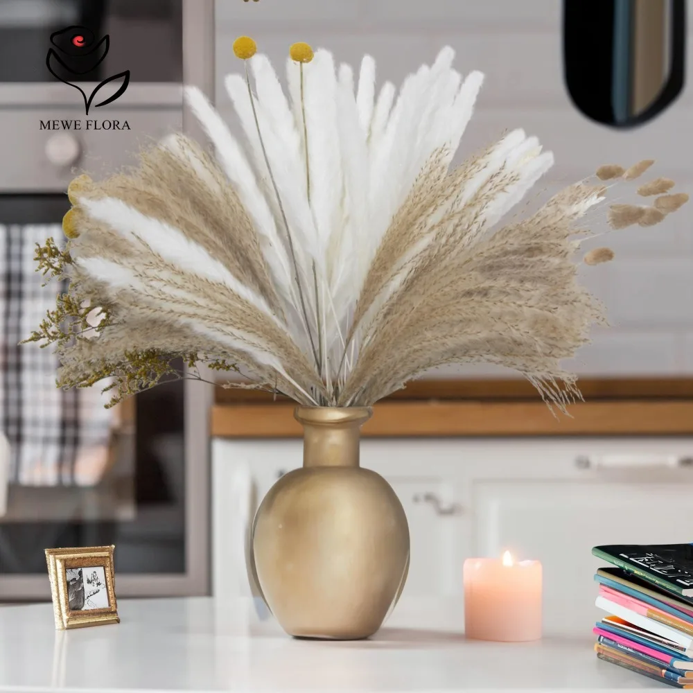 ช่อดอกแพมพัส 90 ชิ้น สไตล์นอร์ - Dried Pampas Bundle บทวิจารณ์และราคา