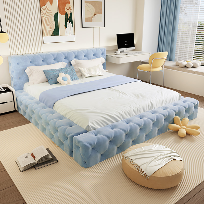 เตียงหรูหราสไตล์นอร์ดิกที่สะดว - Interior Design Vintage Modern บทวิจารณ์และราคา