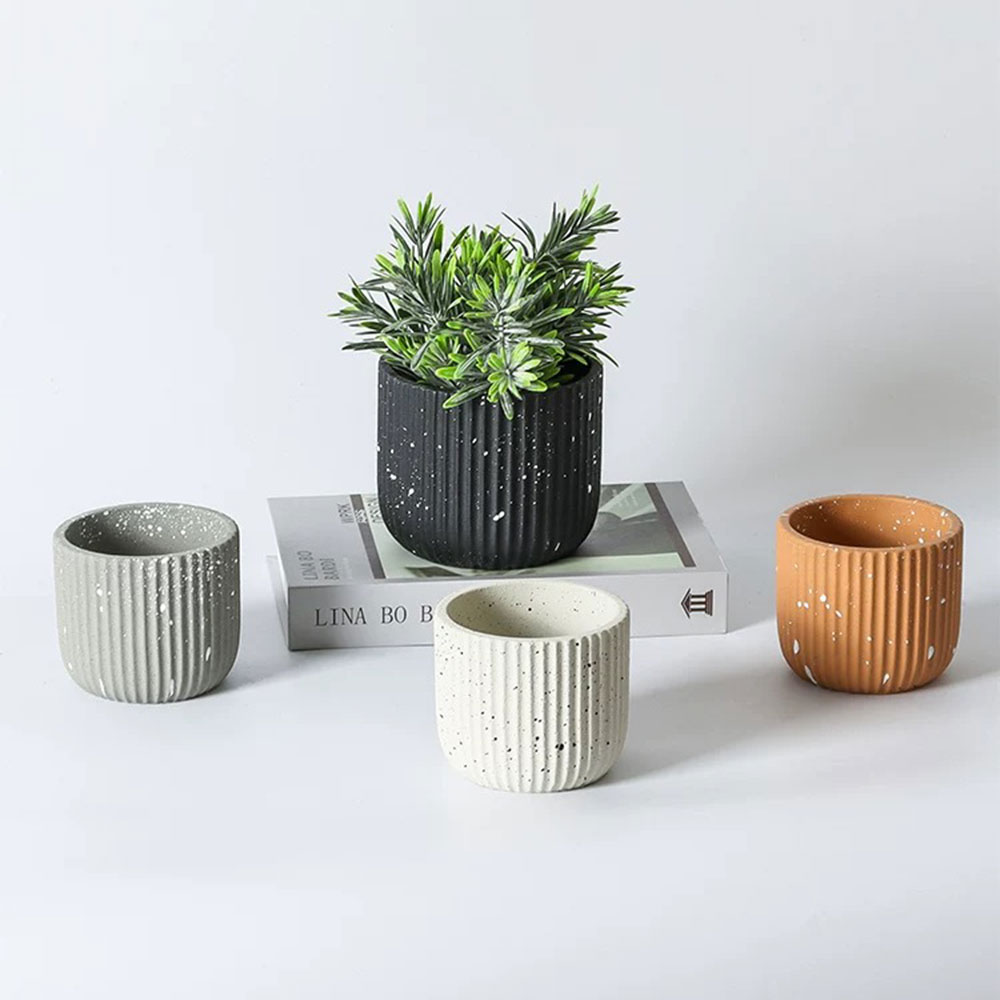 แม่พิมพ์ซิลิโคนสำหรับทำกระถางป - Terrazzo Pot Cement บทวิจารณ์และราคา