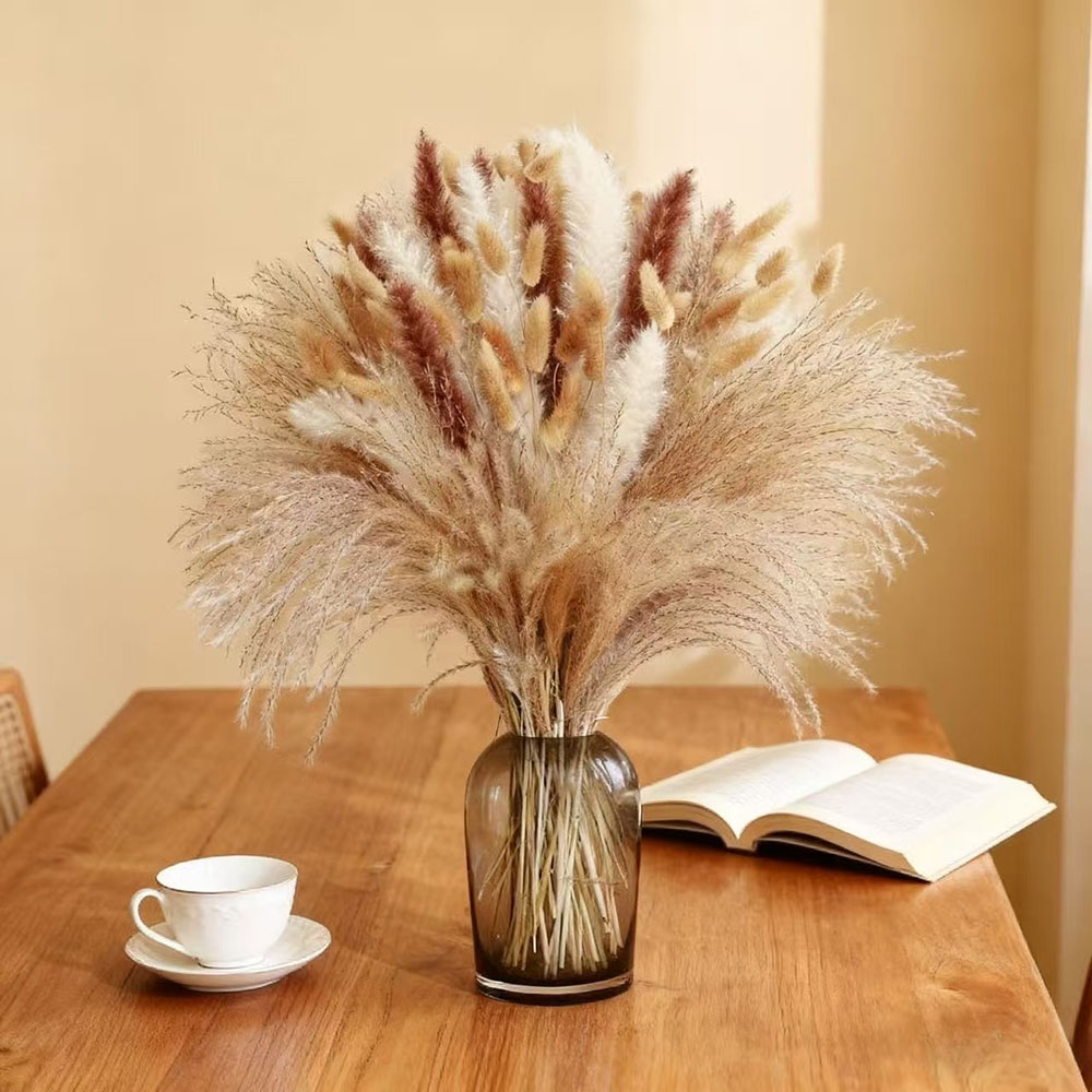 ช่อดอกไม้แห้งธรรมชาติผสมผสาน แ - Dried Pampas Bundle บทวิจารณ์และราคา