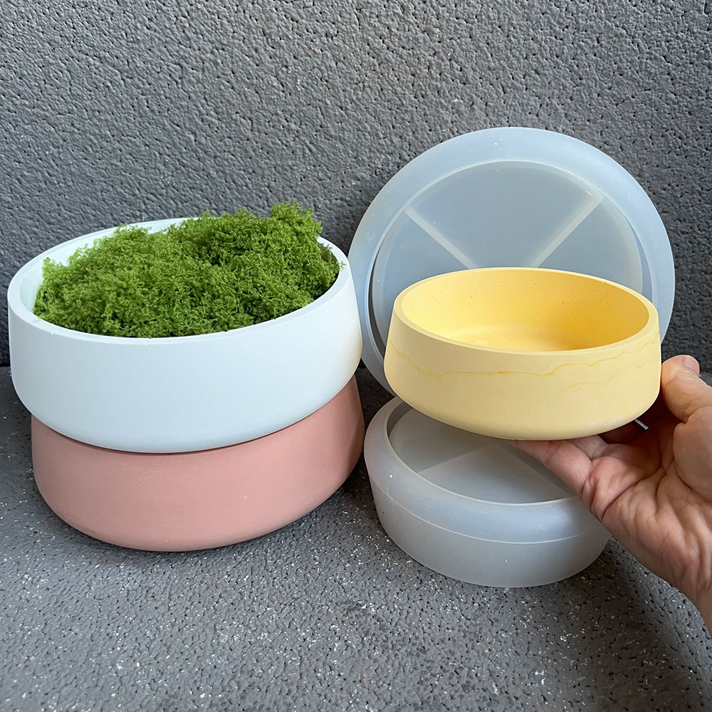 ชามขนาดใหญ่ดอกไม้หม้อแม่พิมพ์ซ - Terrazzo Pot Cement บทวิจารณ์และราคา