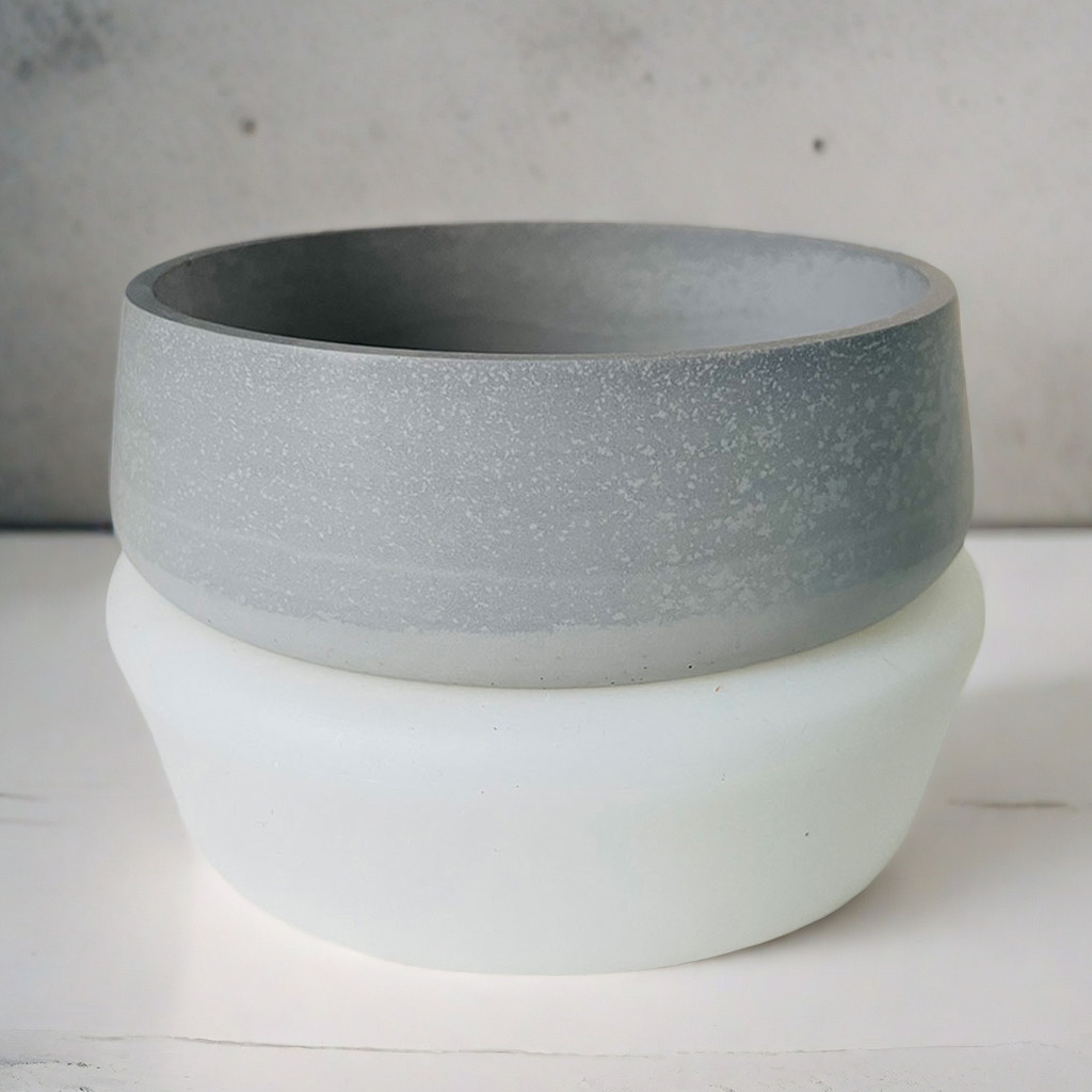 ชามขนาดใหญ่ดอกไม้หม้อแม่พิมพ์ซ - Terrazzo Pot Cement บทวิจารณ์และราคา