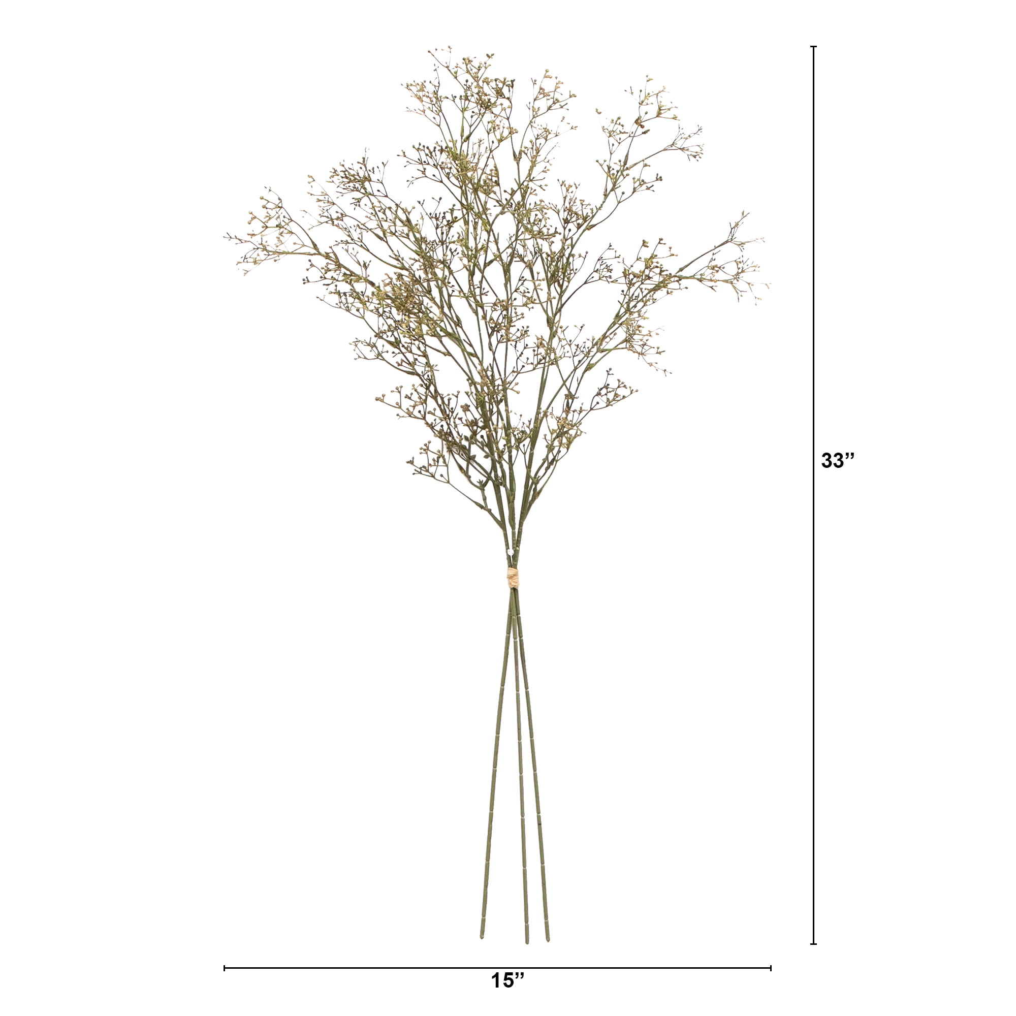 ก้านข้าวแห้งประดิษฐ์สำหรับตกแต - Dried Pampas Bundle บทวิจารณ์และราคา