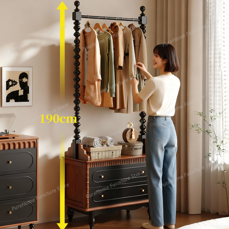 ราวแขวนเสื้อผ้าสไตล์วินเทจสุดห - Interior Design Vintage Modern บทวิจารณ์และราคา