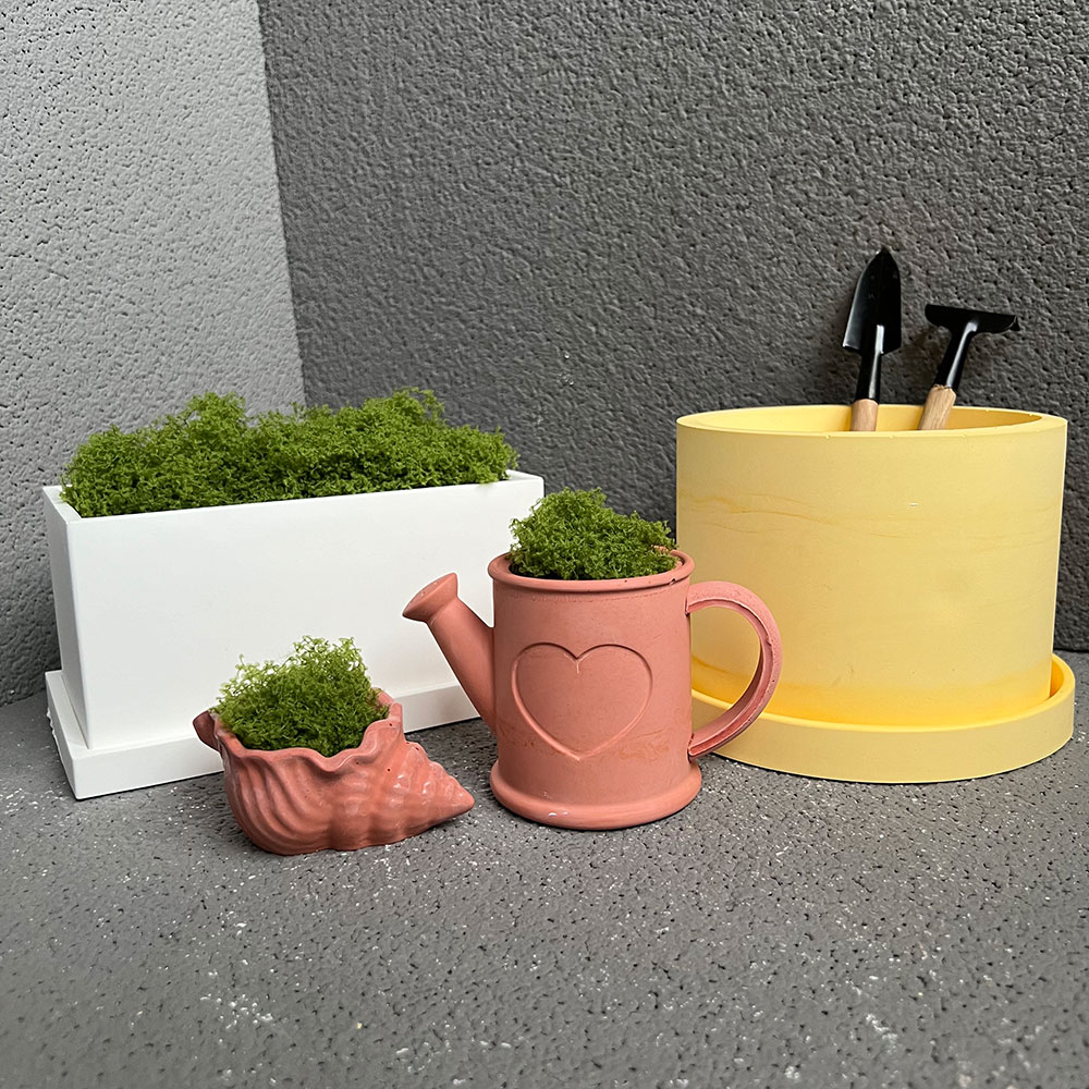 ดอกไม้ขนาดใหญ่หม้อซิลิโคนแม่พิ - Terrazzo Pot Cement บทวิจารณ์และราคา