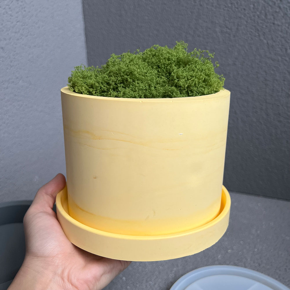 ดอกไม้ขนาดใหญ่หม้อซิลิโคนแม่พิ - Terrazzo Pot Cement บทวิจารณ์และราคา