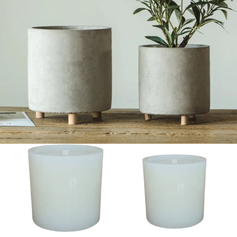 ดอกไม้ขนาดใหญ่หม้อซิลิโคนแม่พิ - Terrazzo Pot Cement บทวิจารณ์และราคา