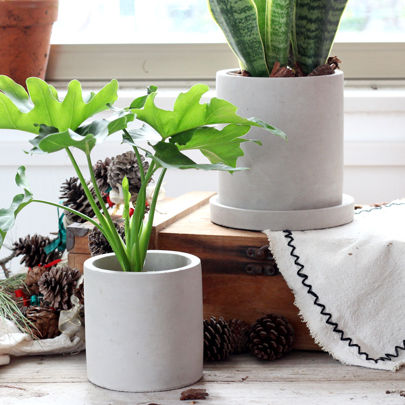 ดอกไม้ขนาดใหญ่หม้อซิลิโคนแม่พิ - Terrazzo Pot Cement บทวิจารณ์และราคา