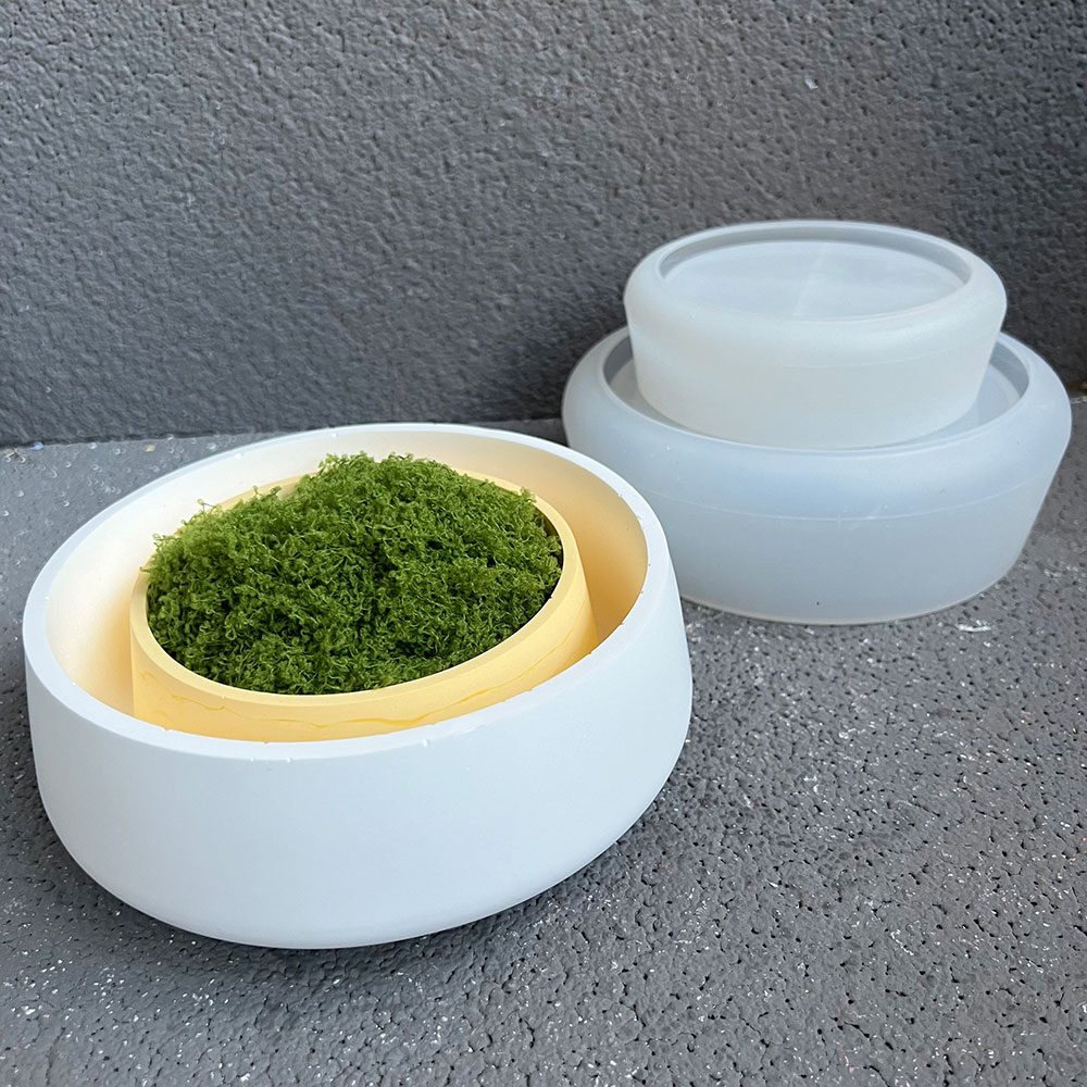 ชามคอนกรีตแม่พิมพ์ซิลิโคน DIY  - Terrazzo Pot Cement บทวิจารณ์และราคา