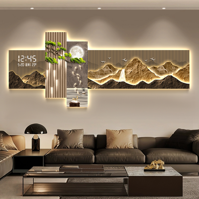 นาฬิกาแขวนผนังห้องนั่งเล่นห้อง - Interior Design Vintage Modern บทวิจารณ์และราคา